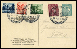1921, Deutsches Reich, PP 58 1C/01 U.a., Brief - Sonstige & Ohne Zuordnung