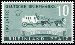 1949, Französische Zone Rheinland Pfalz, 49 I, * - Autres & Non Classés