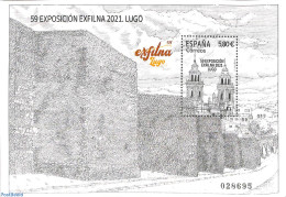 Spain 2021 Exfilna Lugo S/s, Mint NH, Religion - Churches, Temples, Mosques, Synagogues - Philately - Nuovi