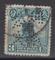 CHINA 1913 - Stamp With Perfins - 1912-1949 République