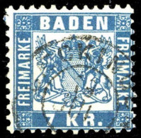 1868, Altdeutschland Baden, 25 A, Gest. - Otros & Sin Clasificación