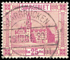 1923, Saar, 100 V, Gest. - Andere & Zonder Classificatie