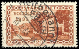 1934, Saar, 181 V, Gest. - Sonstige & Ohne Zuordnung