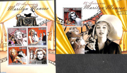 Sao Tome/Principe 2011 Marilyn Monroe 2 S/s, Mint NH, Nature - Performance Art - Cats - Marilyn Monroe - Movie Stars - Actores