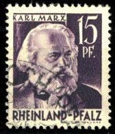 1947, Französische Zone Rheinland Pfalz, 5 IV, Gest. - Altri & Non Classificati