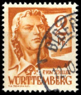 1948, Französische Zone Württemberg, 14 PF I, Gest. - Otros & Sin Clasificación