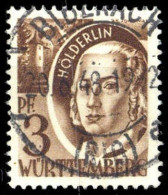 1947, Französische Zone Württemberg, 2 PF I, Gest. - Altri & Non Classificati