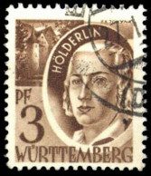 1947, Französische Zone Württemberg, 2 PF III, Gest. - Otros & Sin Clasificación