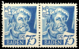 1947, Französische Zone Baden, 11 PF II, ** - Otros & Sin Clasificación