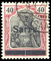 1920, Saar, 12 II PF A, Gest. - Other & Unclassified