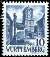 1947, Französische Zone Württemberg, 3 PF I, ** - Other & Unclassified