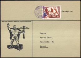 1939, Schweiz Soldatenmarken, Brief - Labels