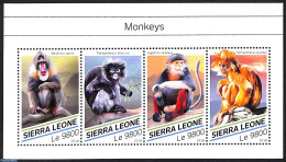 Sierra Leone 2018 Monkeys, Mint NH, Nature - Monkeys - Autres & Non Classés