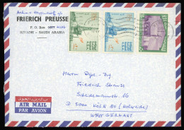 1976, Saudi Arabien, 595 U.a., Brief - Saudi Arabia