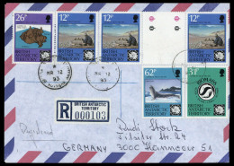 1991, Britische Gebiete In Der Antarktis, 181-84 U.a., Brief - Autres & Non Classés