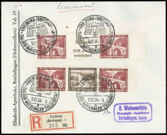 1936, Deutsches Reich, W 114 EOR 2, Brief - Se-Tenant