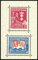 1937, Danzig, Bl.3 Hz, ** - Altri & Non Classificati