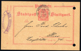 Deutsches Reich Stadtpost, P 80 B, Brief - Private & Local Mails