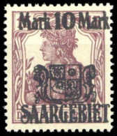 1921, Saar, 52 Var., * - Sonstige & Ohne Zuordnung