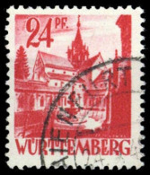 1947, Französische Zone Württemberg, 8 PF IV, Gest. - Otros & Sin Clasificación