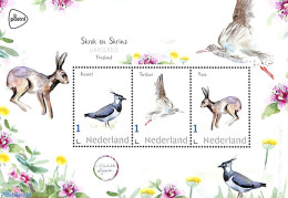 Netherlands - Personal Stamps TNT/PNL 2023 Skrok & Skrins 3v M/s, Mint NH, Nature - Birds - Rabbits / Hares - Autres & Non Classés