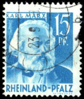 1948, Französische Zone Rheinland Pfalz, 21 PF VII, Gest. - Andere & Zonder Classificatie