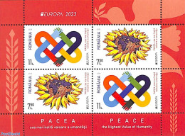 Romania 2023 Europa, Peace S/s, Mint NH, History - Various - Europa (cept) - Peace - Joint Issues - Neufs