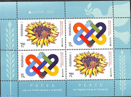 Romania 2023 Europa, Peace S/s, Mint NH, History - Various - Europa (cept) - Peace - Joint Issues - Neufs