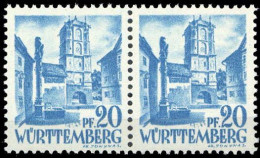 1947, Französische Zone Württemberg, 7 PF III, ** - Altri & Non Classificati