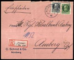 1914, Altdeutschland Bayern, 98 I, 95 I, Brief - Other & Unclassified