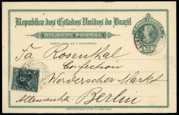 1907, Brasilien, P 32 B U.a., Brief - Sonstige & Ohne Zuordnung