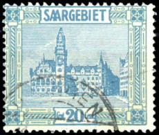 1923, Saar, 99 V, Gest. - Andere & Zonder Classificatie