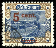 1921, Saar, 71 V, Gest. - Sonstige & Ohne Zuordnung
