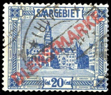 1922, Saar, D 5 V, Gest. - Andere & Zonder Classificatie