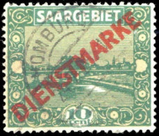 1922, Saar, D 3 V, Gest. - Otros & Sin Clasificación