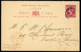 1893, Lagos, P 8, Brief - Africa (Other)