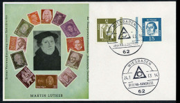 1963, Bundesrepublik Deutschland, KZ 2, FDC - Zusammendrucke