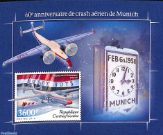 Central Africa 2018 Munich Air Crash S/s, Mint NH, Transport - Aircraft & Aviation - Airplanes