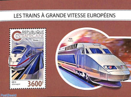 Central Africa 2018 High Speed Trains S/s, Mint NH, Transport - Railways - Treinen