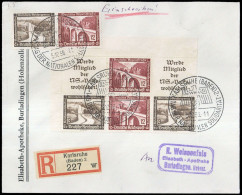 1936, Deutsches Reich, W 112 EOL 1, Brief - Zusammendrucke