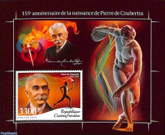 Central Africa 2018 Pierre De Coubertin S/s, Mint NH, Sport - Olympic Games - Centrafricaine (République)
