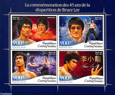 Central Africa 2018 Bruce Lee 4v M/s, Mint NH, Performance Art - Movie Stars - Actores