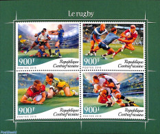 Central Africa 2018 Rugby 4v M/s, Mint NH, Sport - Rugby - Rugby