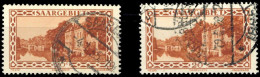 1926, Saar, 110 I-II, Gest. - Other & Unclassified