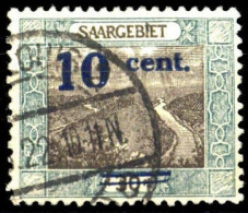 1921, Saar, 72 VIII, Gest. - Sonstige & Ohne Zuordnung