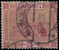 1923, Saar, 100 VI, Gest. - Other & Unclassified