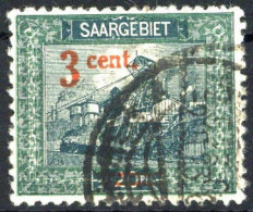 1921, Saar, 70 V, Gest. - Andere & Zonder Classificatie