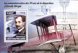 Central Africa 2018 Orville Wright S/s, Mint NH, Science - Transport - Inventors - Aircraft & Aviation - Avions