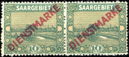 1922, Saar, D 3 XIX, ** - Otros & Sin Clasificación