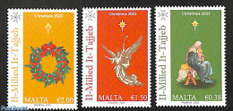 Malta 2023 Christmas 3v, Mint NH, Religion - Christmas - Navidad